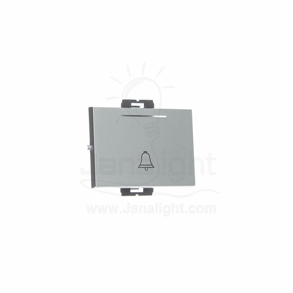 OSA زر جرس عريض بضوء فضي big bell switch osa with led silver